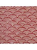 Furoshiki motif Seigaiha red (53x53cm)