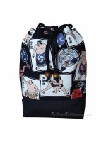 Men's Kinchaku Bag with Sumo Motif