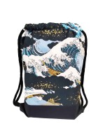 Japanese Kinchaku Backpack The Great Wave