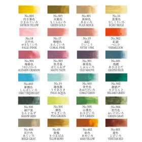 Tambi Kuretake 24 color zig gansai palette Art Nouveau