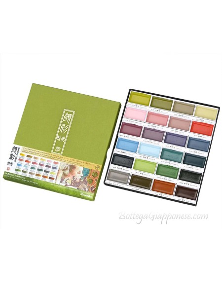 Tambi Kuretake 24 color zig gansai palette Art Nouveau