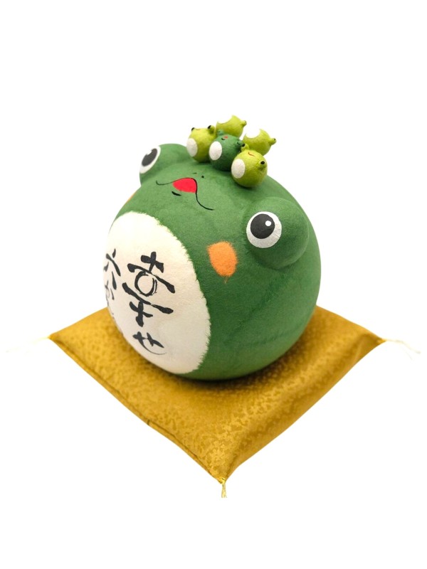 Kaeru Lucky Charm in Washi Paper The Six Happy Frogs