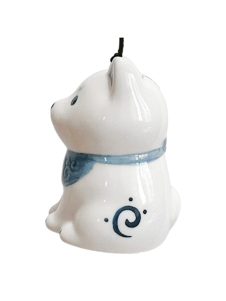 Fuurin Shiba Inu blue and white wind chime