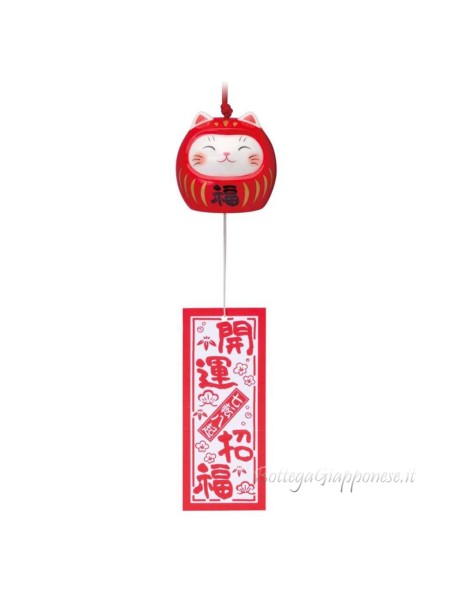 Fuurin bell daruma maneki neko shape(red) Fuurin bell daruma maneki neko shape(red)