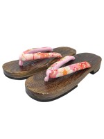Geta Floral pink thong sandals (size L) Namba