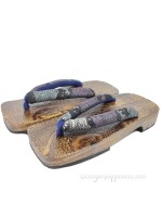 Geta wooden sandals carp in waterfalls