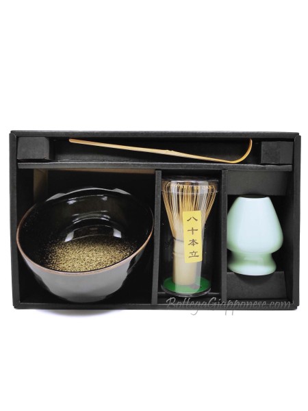 Gold Ceramic Matcha Tea Set
