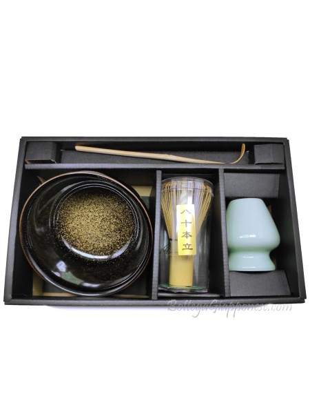 Gold Ceramic Matcha Tea Set