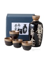 Bottle and glasses sake gift set business