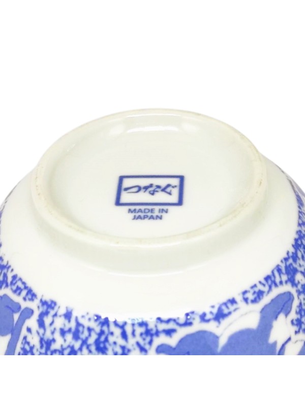 Bowl for Ramen with Shibainu (20.5x8cm) indigo