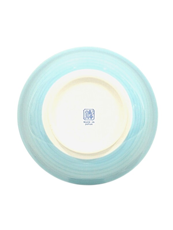 Ceramic bowl with sea bream design (20.5 x 8cm) light Blue
