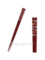 Hashi chopsticks sushi design brown