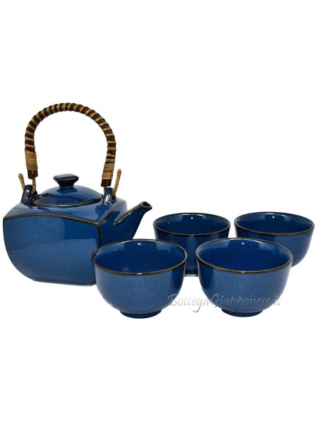 Kyusu sapphire Japanese tea set