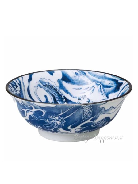 Bowl ramen noodle blue dragon (20,5x8cm)
