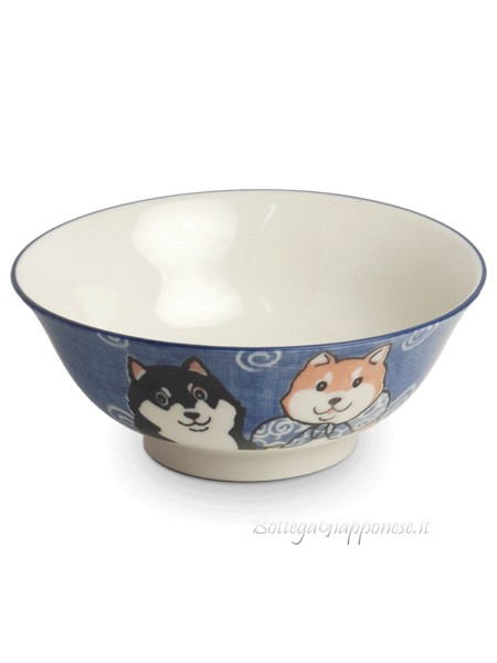 Bowl with shiba inu design (15x7cm)B
