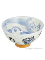 Ceramic bowl with medetai design (11.5x6.5cm)B