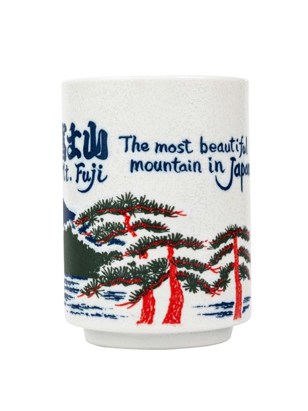 Cup | Glass with embossed Mount Fuji designs