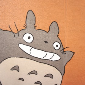 Noren curtain Totoro see the moon together