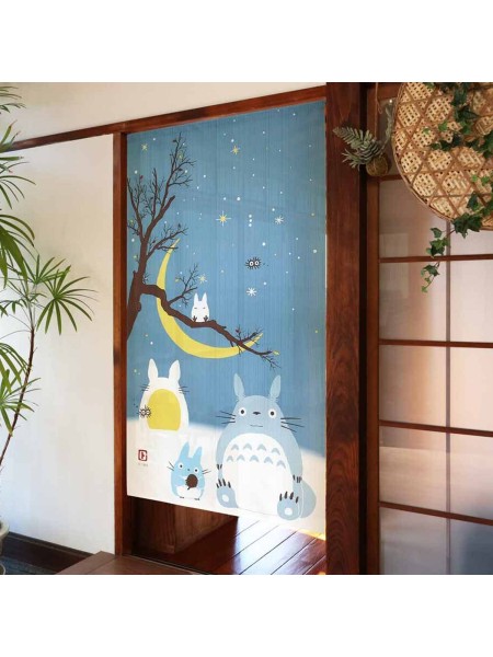 Noren curtain Totoro Starry Night