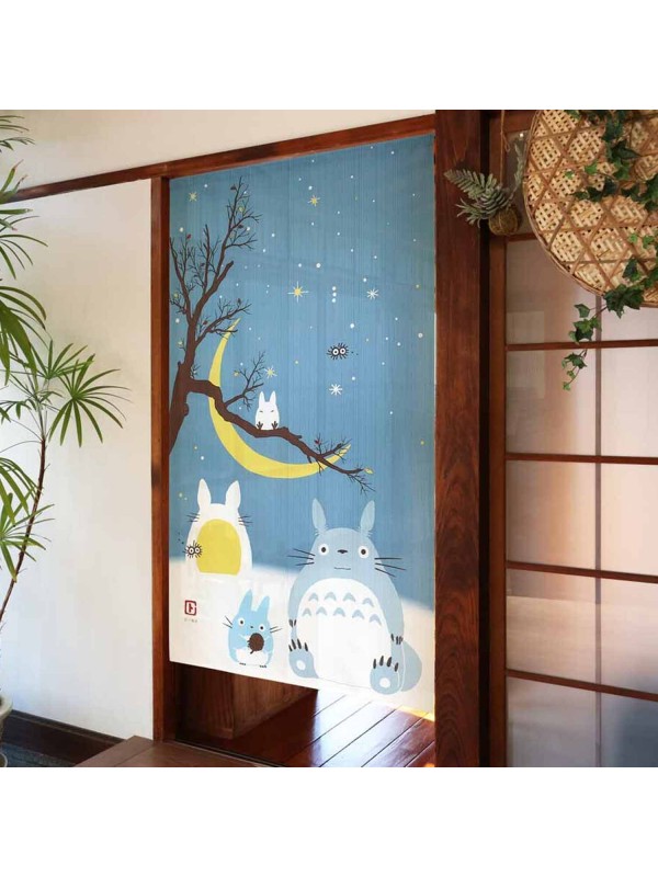 Noren curtain Totoro Starry Night