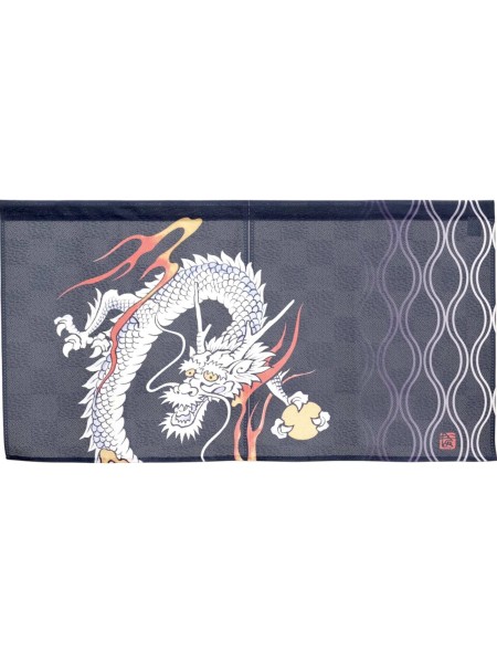 Noren big wave short Japanese curtain