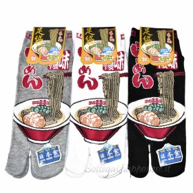 Tabi ramen design thong socks (tag.L) B