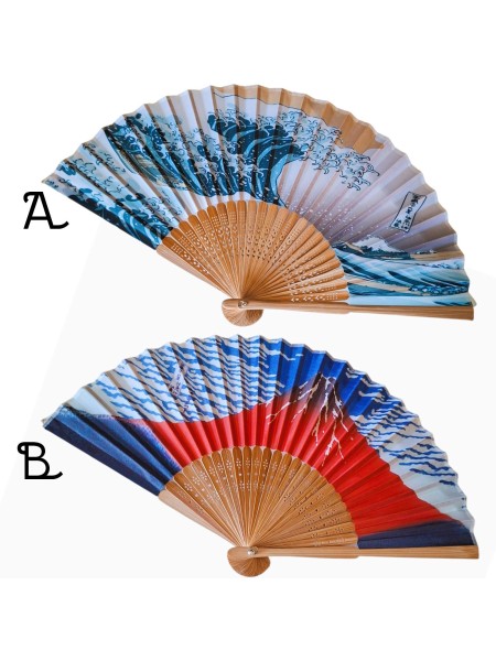 Sensu Folding fan Thirty-six Views of Mount Fuji